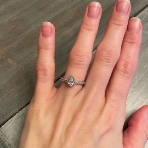 Size 5.5 Sterling Silver Pandora Ring